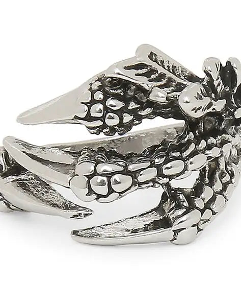 Silver Ring Dianosour Hand