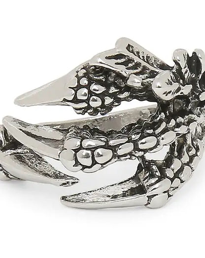Silver Ring Dianosour Hand
